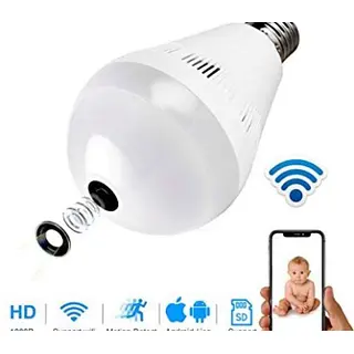Camara Espia Tipo Bombillo 2mp 1080p