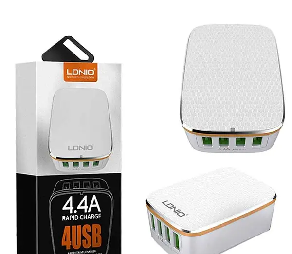 Cargador Usb 4 Puertos 4.4 Amperios
