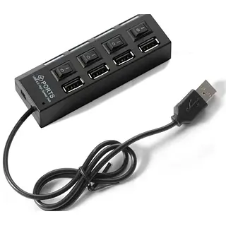 Hub 4 Puertos 2.0 Con Switch