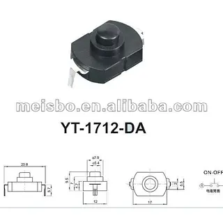 Switch Para Lampara 12 X 16 X 8mm