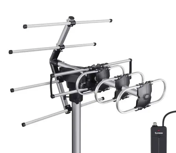 Antena Uhf Aerea Con Rotor Y Booster12 Elementos Hd