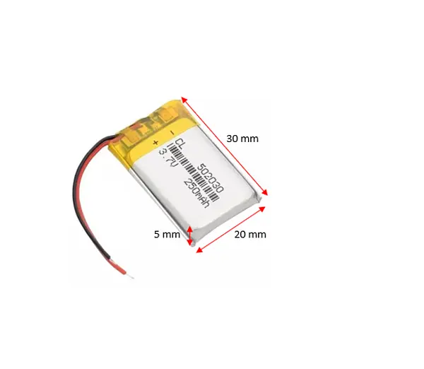 Bateria De Litio Lipo 3.7v 250mah 502030