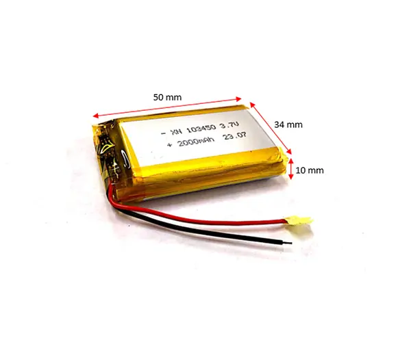 Bateria De Litio Lipo 3.7v 2000mah 103450