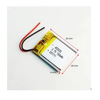 Bateria De Litio Lipo 3.7v 150mah 402025