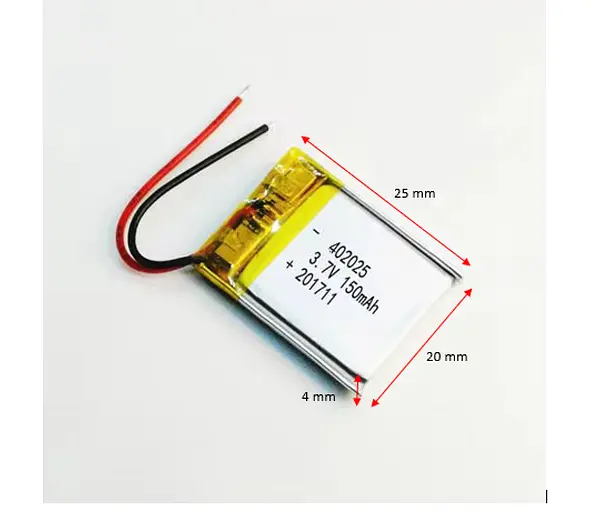 Bateria De Litio Lipo 3.7v 150mah 402025