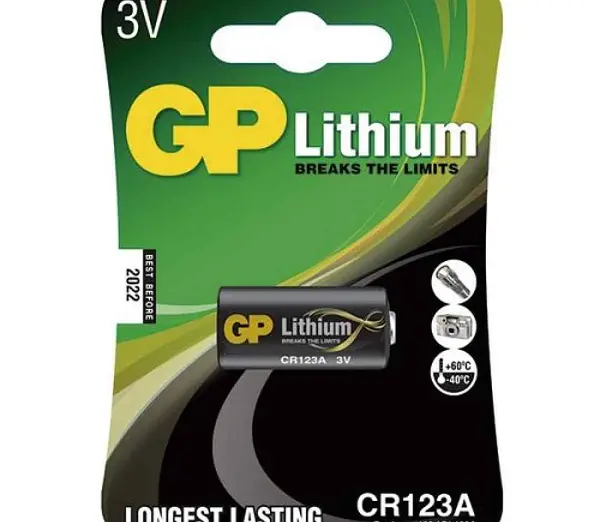 Bateria Cr123a Lithium Cilindrica