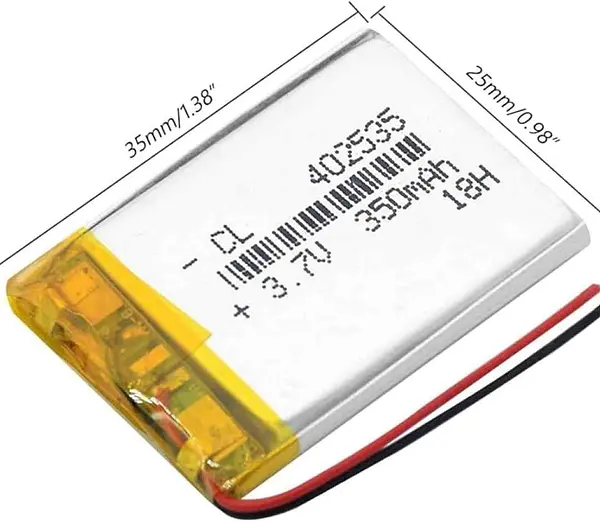 Bateria De Litio Lipo 3.7v 350mah 502030