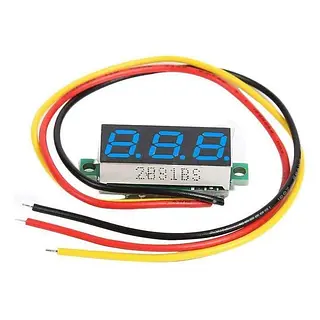 Mini Voltimetro Digital 0-100v 3 Cables