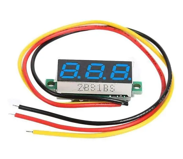 Mini Voltimetro Digital 0-100v 3 Cables