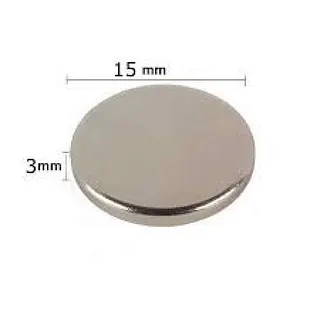 Iman Neodimio Circular 15x3mm Gauss 2900