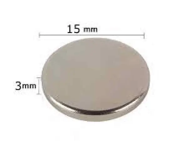 Iman Neodimio Circular 15x3mm Gauss 2900
