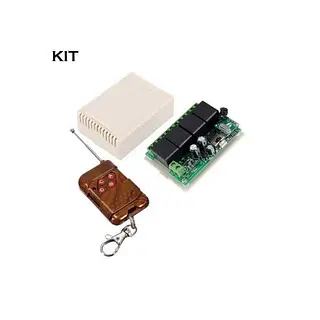 Modulo Rf Con 4 Relevos + Control