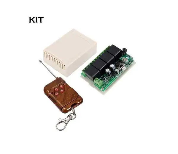 Modulo Rf Con 4 Relevos + Control