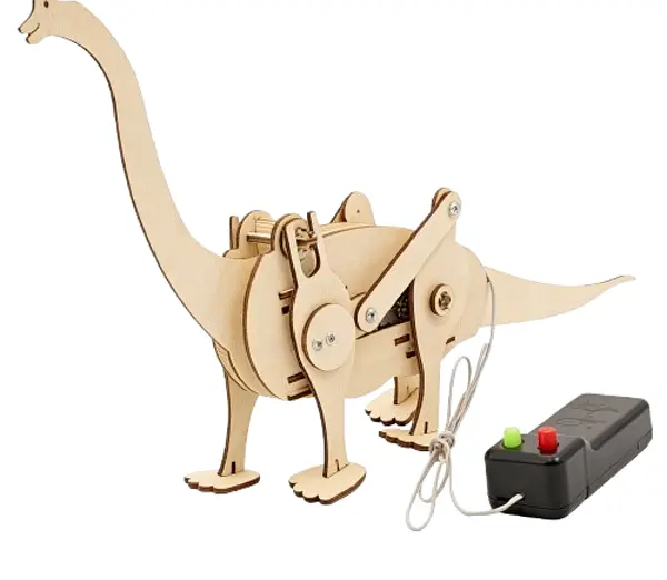 Kit Estudiantil Dinosaurio En Madera Con Control