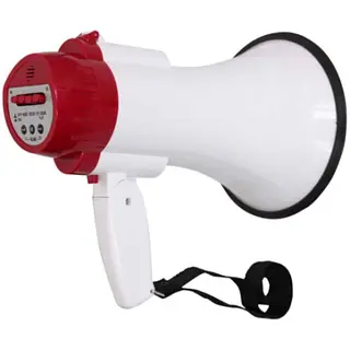 Megafono Mp-508urb 25w Con Sirena Usb-Sd Con Bateria Recargable