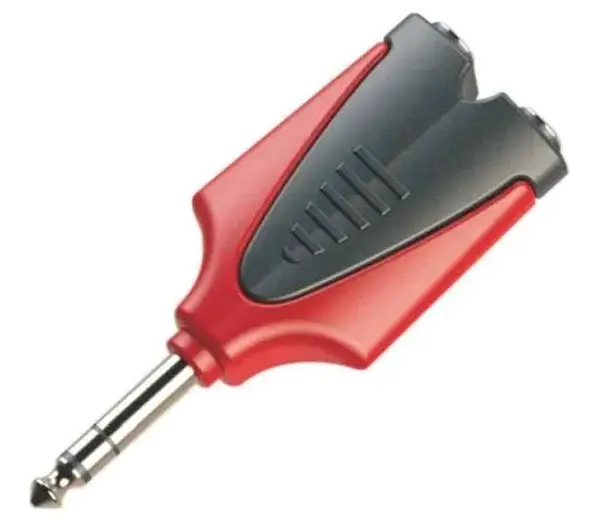 Adaptador Roxtone Rpan300 1 Plug 1/4 Estereo X 2 Jack 1/4 Estereo