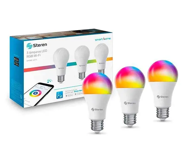 3 Lamparas Led Rgb