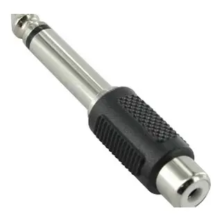 Plug 6.35mm Monofonico A Jack Rca