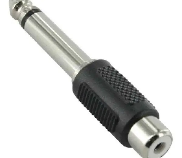 Plug 6.35mm Monofonico A Jack Rca