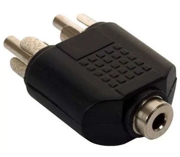 1 Jack 3.5mm A Dos Plug Rca