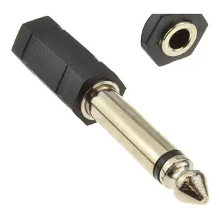 Plug 6.35mm Monofonico A Jack 3.5mm