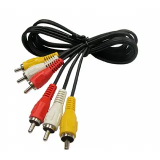 Cable 3 Plug Rca X 3 Plug Rca 1.8mt