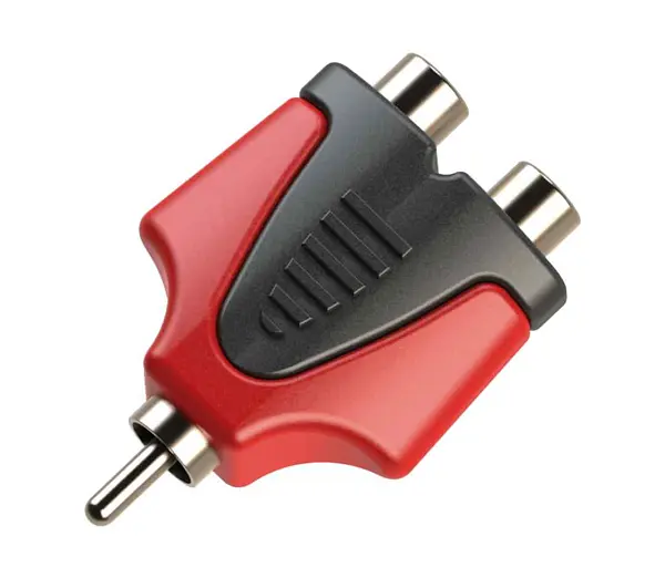 Adaptador Roxtone Rpan310 1 Plug Rca X 2 Jack Rca