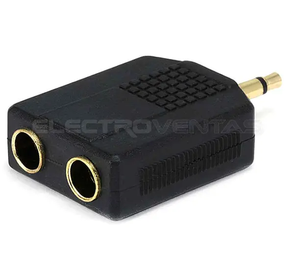 Plug 3.5mm Monofonico A 2 Jack 6.35mm
