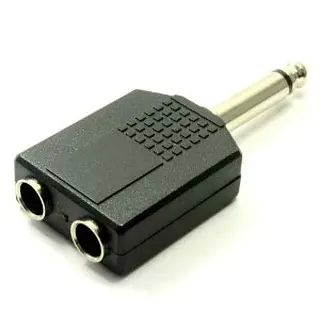 Plug 6.35mm Monofonico A 2 Jack 6.35mm