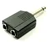 Plug 6.35mm Monofonico A 2 Jack 6.35mm
