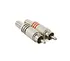 Plug Rca Metalico Rojo Y Negro