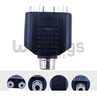 Jack 3.5mm A 2 Jack Rca