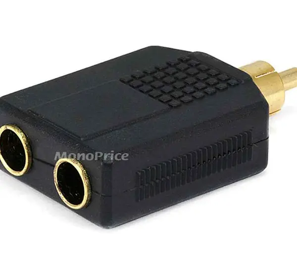 2 Jack 1-4 A Plug Rca