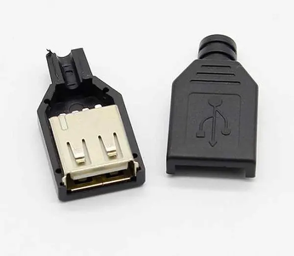 Conector Aereo Usb Hembra Para Armar