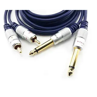 Cable 2 Plug Rca A 2 Plug 1/4 Mono