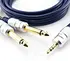 Cable 2 Plug 1/4 Mono A 1 Plug 3.5mm Stereo