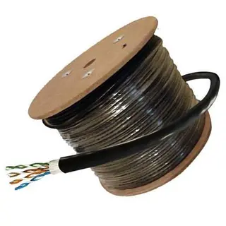 Cable Utp X 305 Metros Categoria 5 Exterior Negro